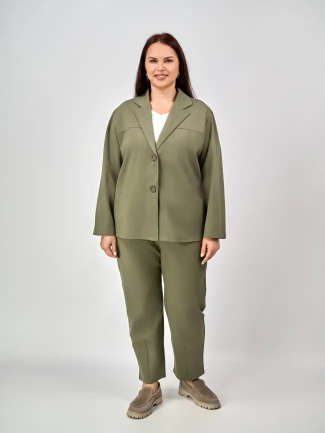 Брючный костюм ЭттоПлюс 9394 Размеры 48-58 фото 12