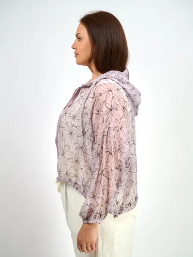 Ветровка-пыльник на молнии 9182 Размер 50-58 фото 5