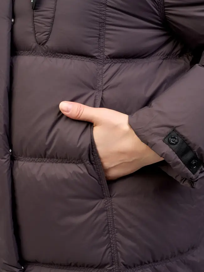 Пуховое пальто 8892 Размер 48-52 фото 12