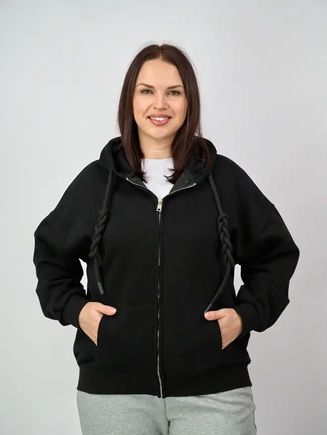 Худи зип оверсайз 505 Размер 50-58 фото 103