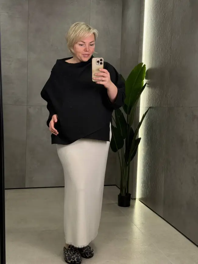 Блуза 33491 ЭттоПлюс Размер 50-58 фото 9