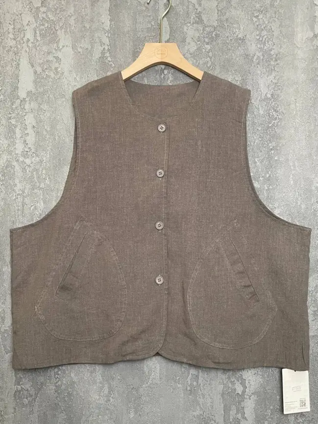 Жилет лен на подкладке 24625 Размер 50-58 фото 19