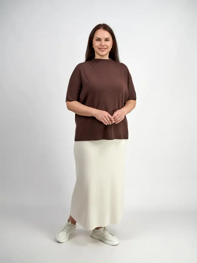 Юбка лапша ЭттоПлюс 493 Размер 50-56 фото 10