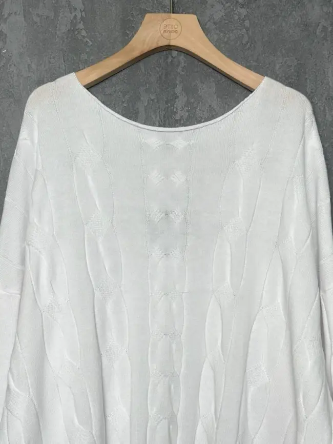 Джемпер Италия с круглым горлом 3388 Размер 50-58 фото 30