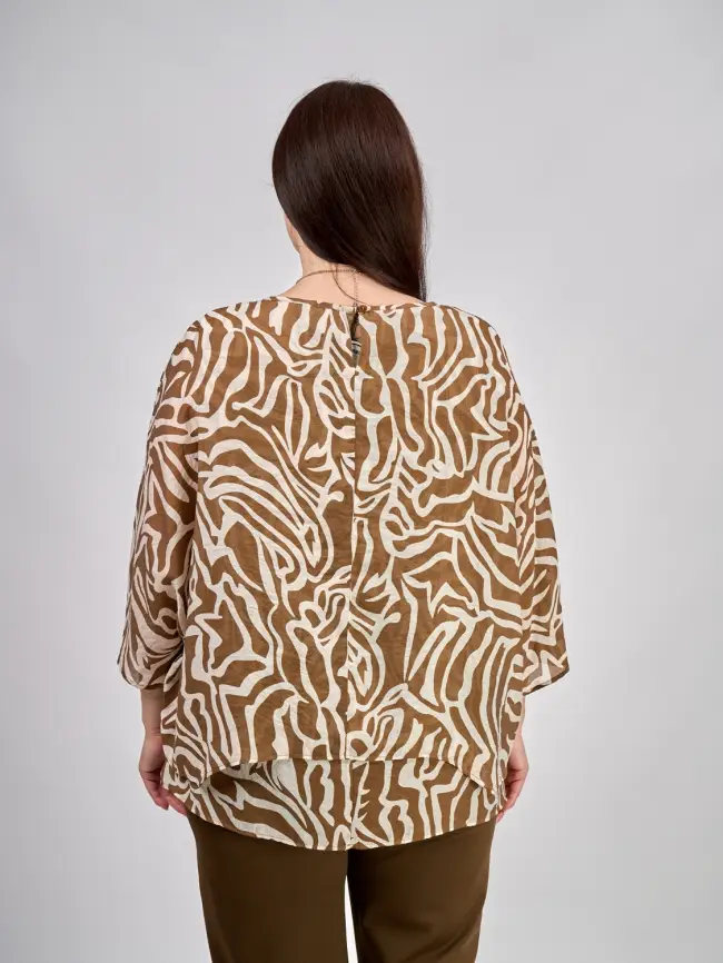 Блуза ЭттоПлюс 30059 Размер 50-58 фото 45