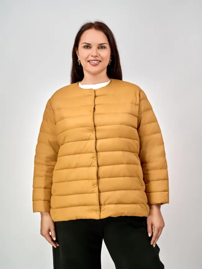 Легкая пуховая куртка 8802 Размер 46-56 фото 110