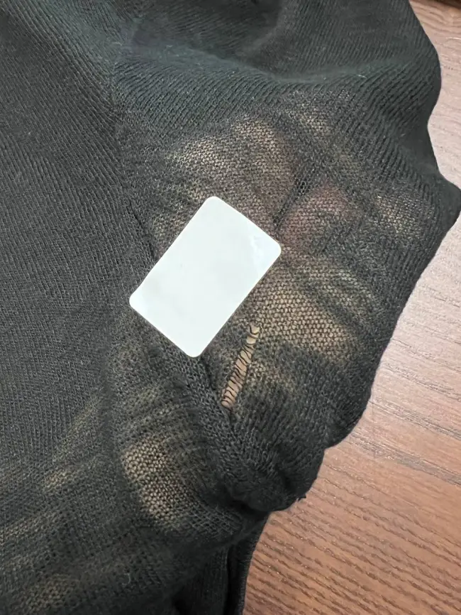 Джемпер с кружевом 22919 размер 50- 58 (черный, 2XL)Уценка 2 фото 2