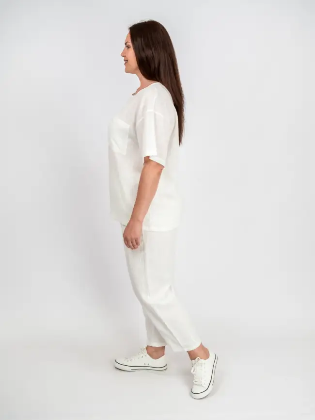 Футболка лен карман 24080 Размер 50-56 фото 15