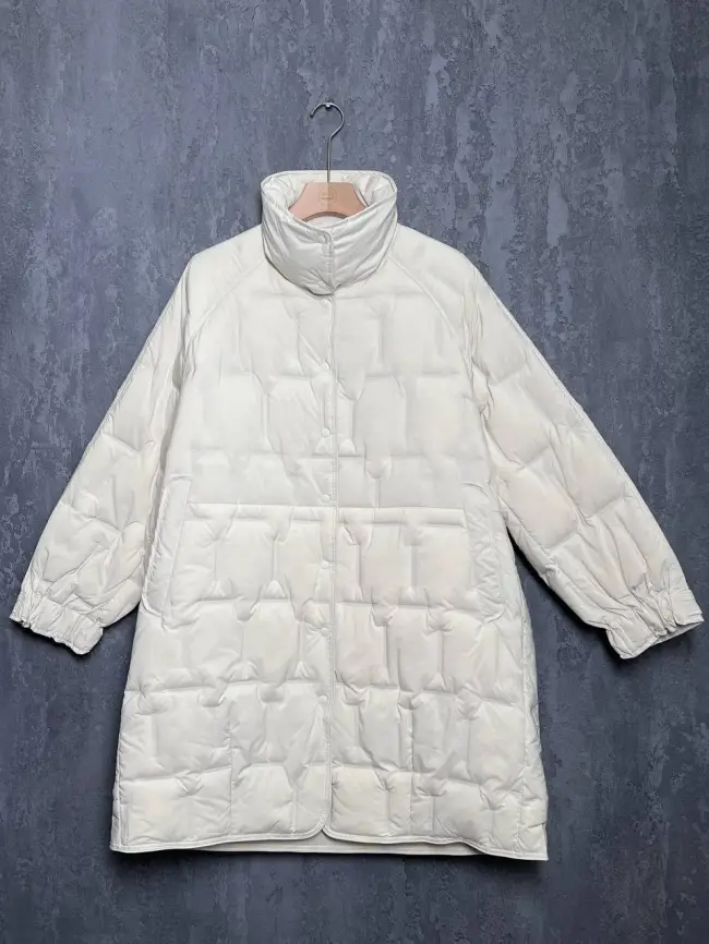 Пуховое пальто 6325 Размер 46-56 фото 12