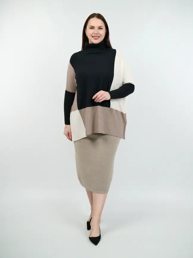 Юбка-карандаш ЭттоПлюс 272-1 Размер 54-58 фото 14