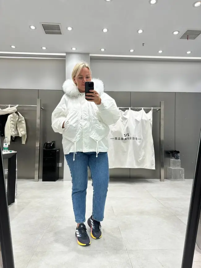 Пуховая куртка "Снежок" 8998 Размер 48-54 фото 13