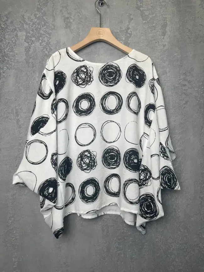 Блуза оверсайз ЭттоПлюс 31599 Размер 48-58 фото 15