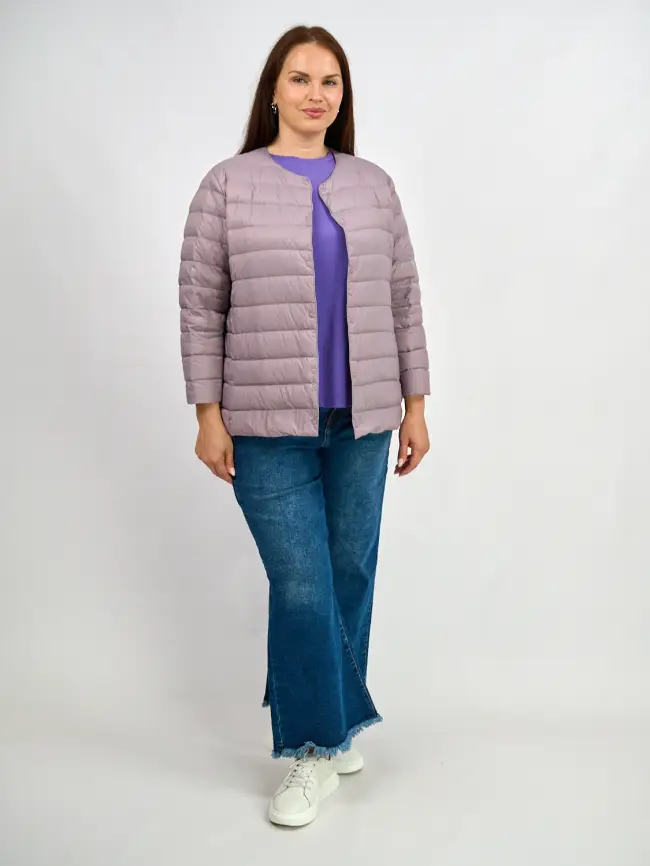 Легкая пуховая куртка 8802 Размер 46-56 фото 94