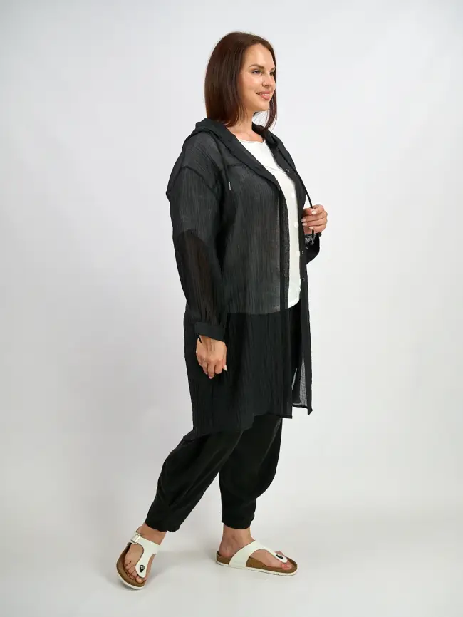 Пыльник рубашка удлиненный 9087 Размер 50-58 фото 17