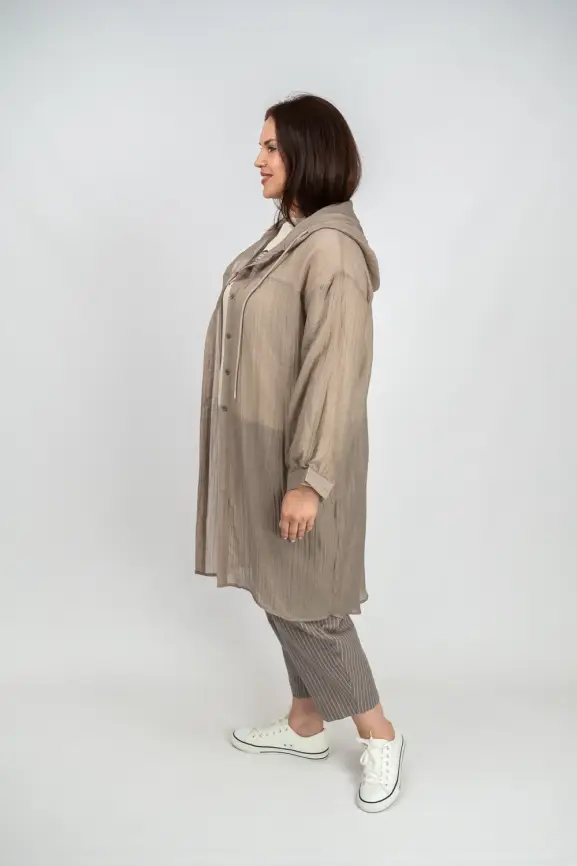 Пыльник рубашка удлиненный 9087 Размер 50-58 фото 51