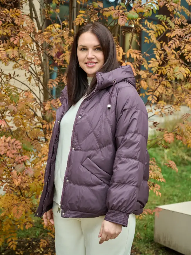 Пуховая куртка ЭттоПлюс 2553 Размер 48-54 фото 4