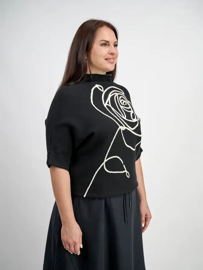 Джемпер "Роза" 893 Размер 48-56 фото 20