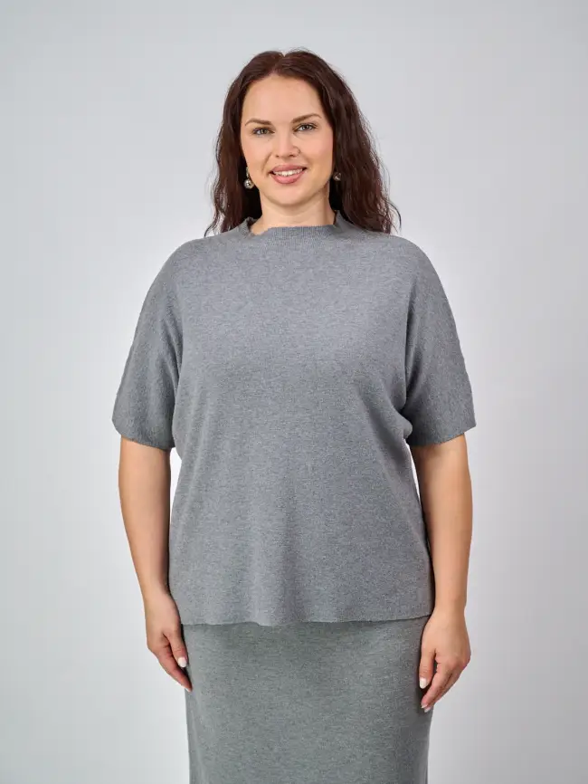 Джемпер короткий рукав ЭттоПлюс 707 Размер 50-58 фото 103