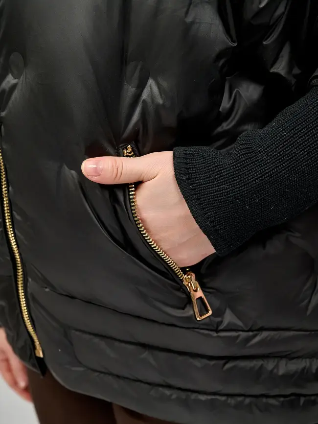 Куртка с трикотажным рукавом 6560 Размер 48-54 фото 42