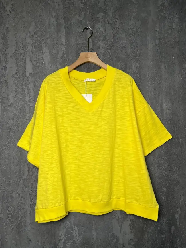 Футболка 039 (желтый, 1) Уценка фото 1