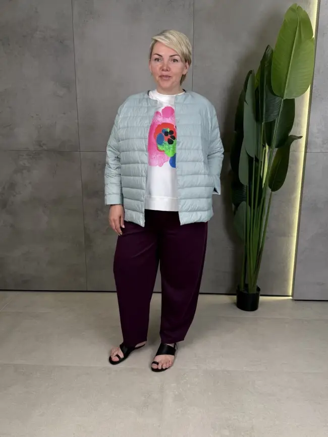 Легкая пуховая куртка 8802 Размер 46-56 фото 153