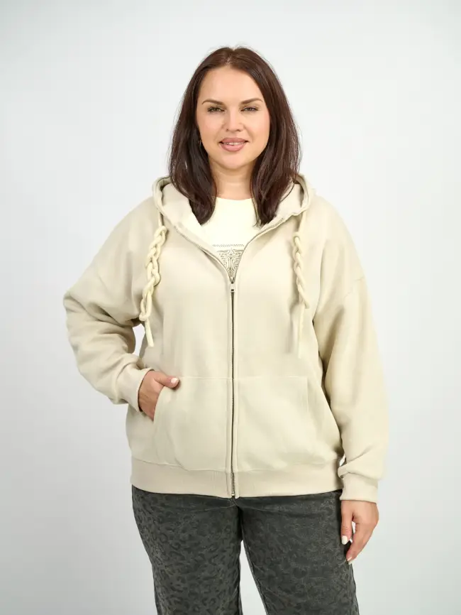 Худи зип оверсайз 505 Размер 50-58 фото 7