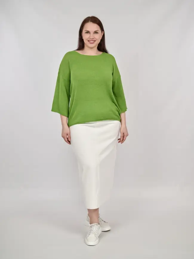 Джемпер облегченный ЭттоПлюс 25107-1 Размер 50-58. фото 3