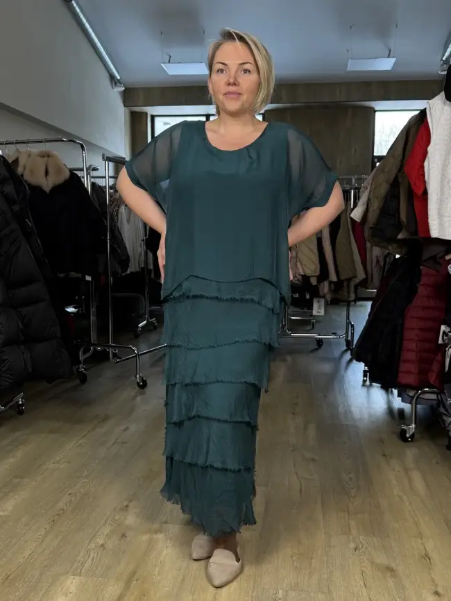 Платье шелк рваное 2388-06 фото 38