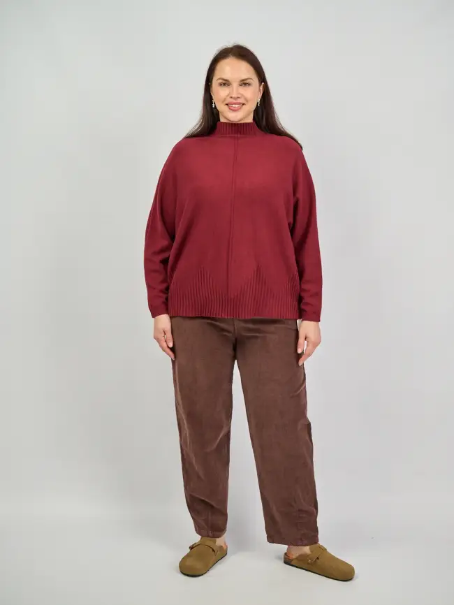 Брюки вельвет ЭттоПлюс 25271 Размеры 54-60 фото 60