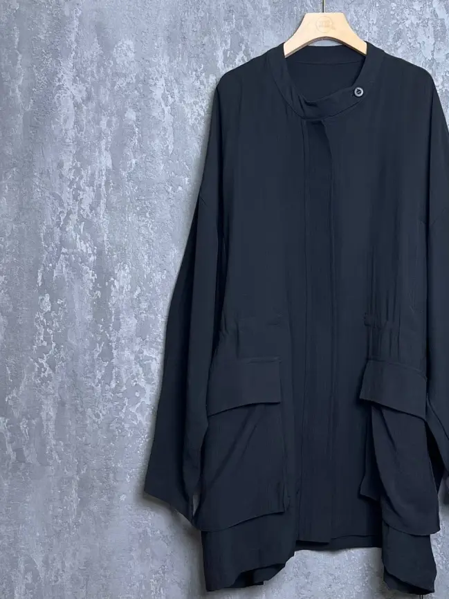 Тренч на молнии свободного кроя 250025 Размер 56-60 фото 10