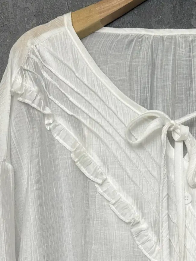 Блуза с оборками 7703 Размер 50-58 фото 9