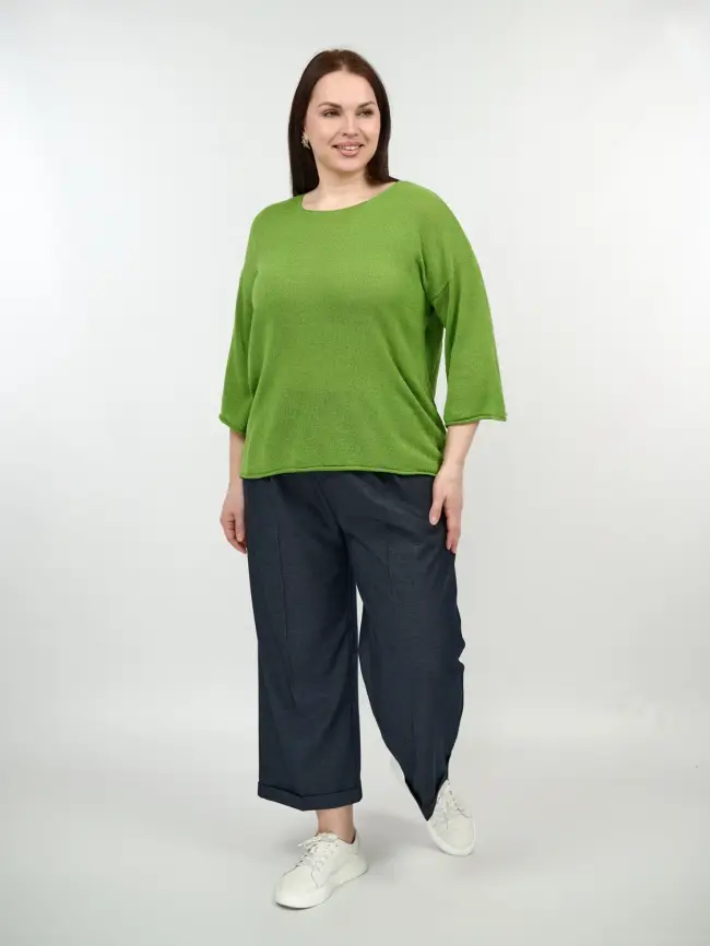 Джемпер облегченный ЭттоПлюс 25107-1 Размер 50-58. фото 12