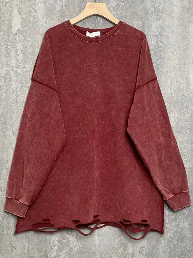 Лонгслив рваный 9938 Размер 50-56 фото 17