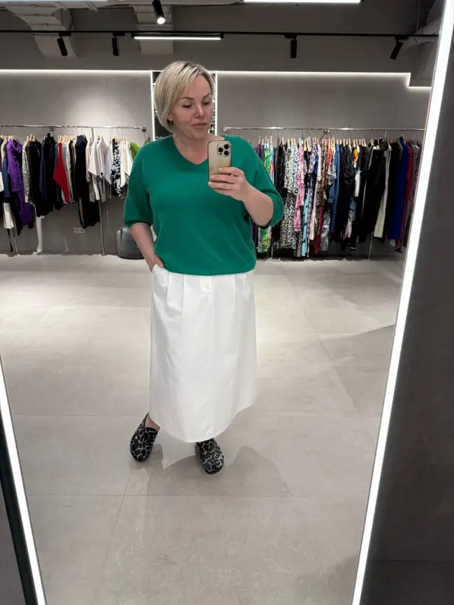 Юбка джинсовая 36208 Размеры 50-58 фото 11