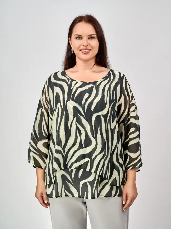 Блуза ЭттоПлюс 30059 Размер 50-58 фото 1