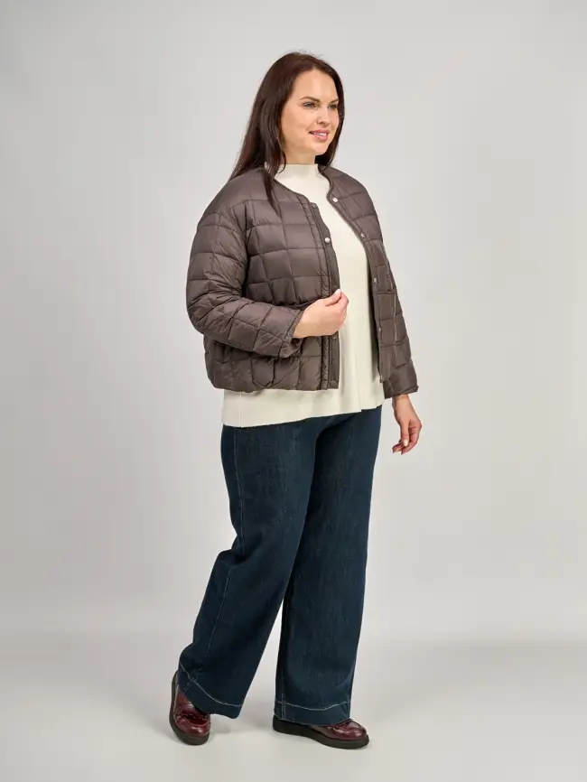 Куртка пух легкая 8176 Размер 44-52 фото 3