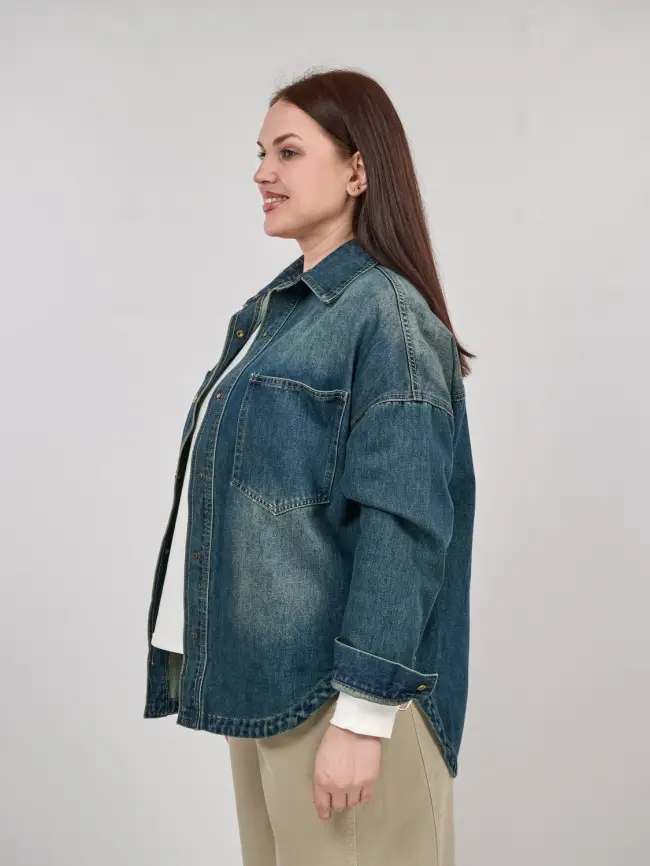 Куртка джинсовая 65227 Размер 48-56 фото 21