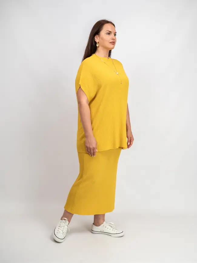 Юбка облегченная трикотажная ЭттоПлюс 2136 Размер 50-58 фото 20