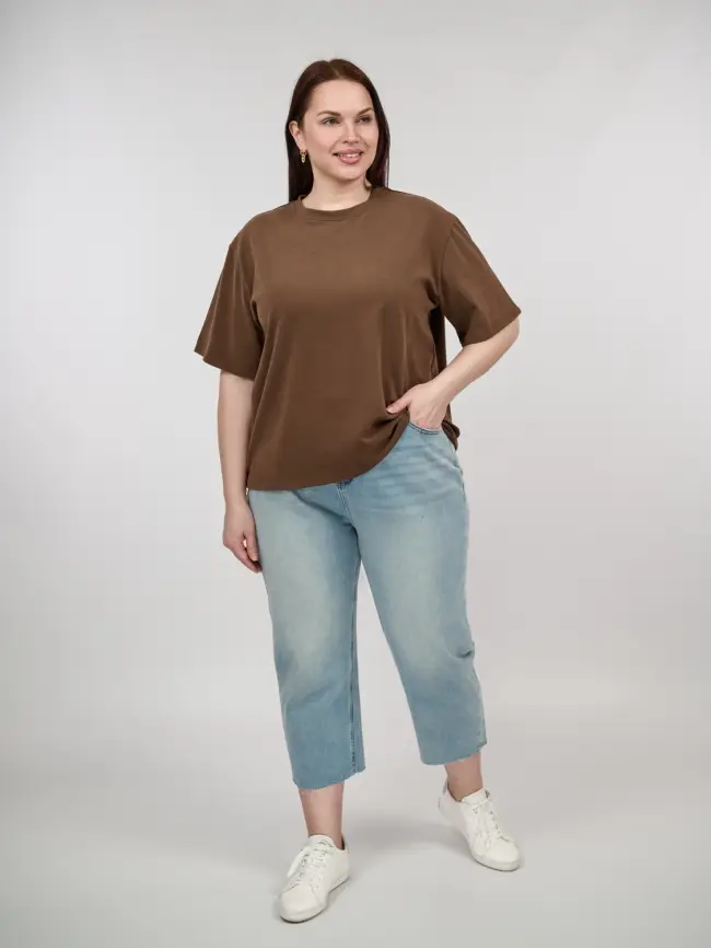 Джинсы 7/8, арт.582 Размер 56-58 фото 3