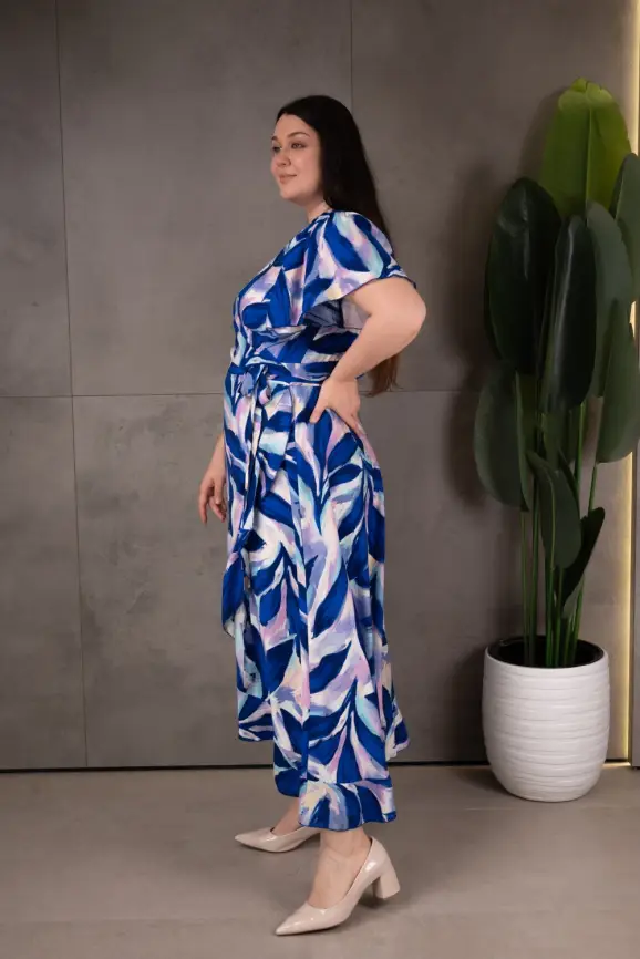 Платье на запахе ЭттоПлюс 044 размеры 48 - 58 фото 45