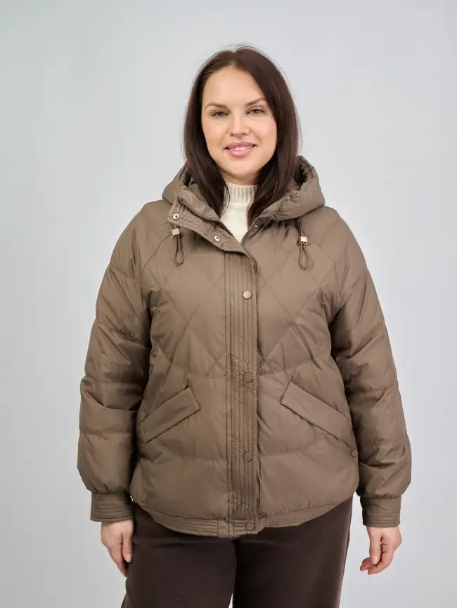 Пуховая куртка ЭттоПлюс 2553 Размер 48-54 фото 198