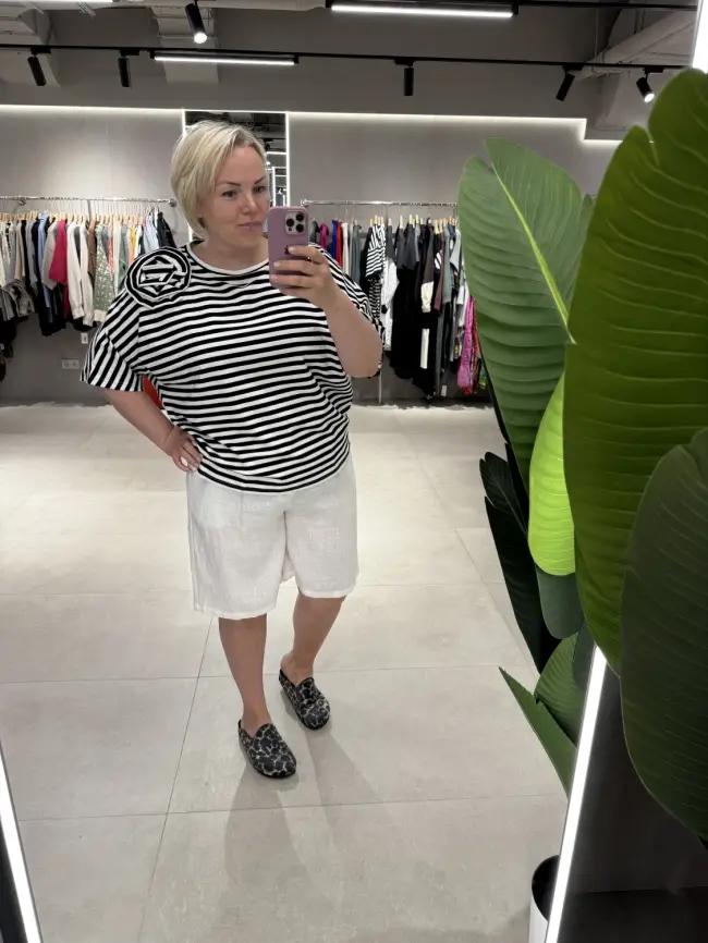 Футболка полоска ЭттоПлюс 33415 Размеры 50-58 фото 60