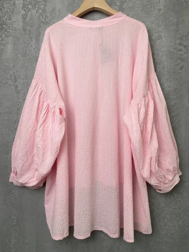 Рубашка фонарик Италия 3160 полоска Размер 52-58 фото 19