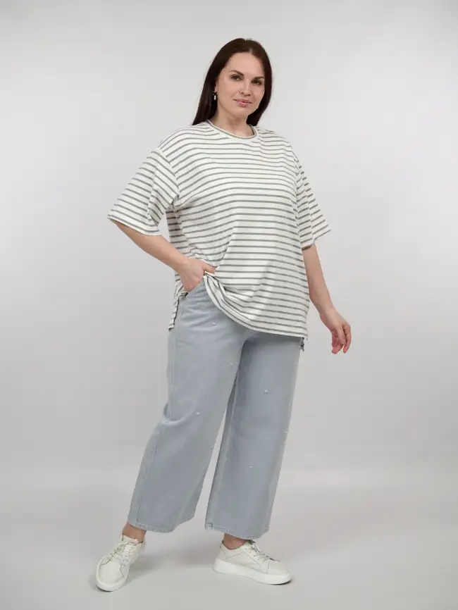 Футболка в полоску ЭттоПлюс 034 Размер 50-58 фото 4