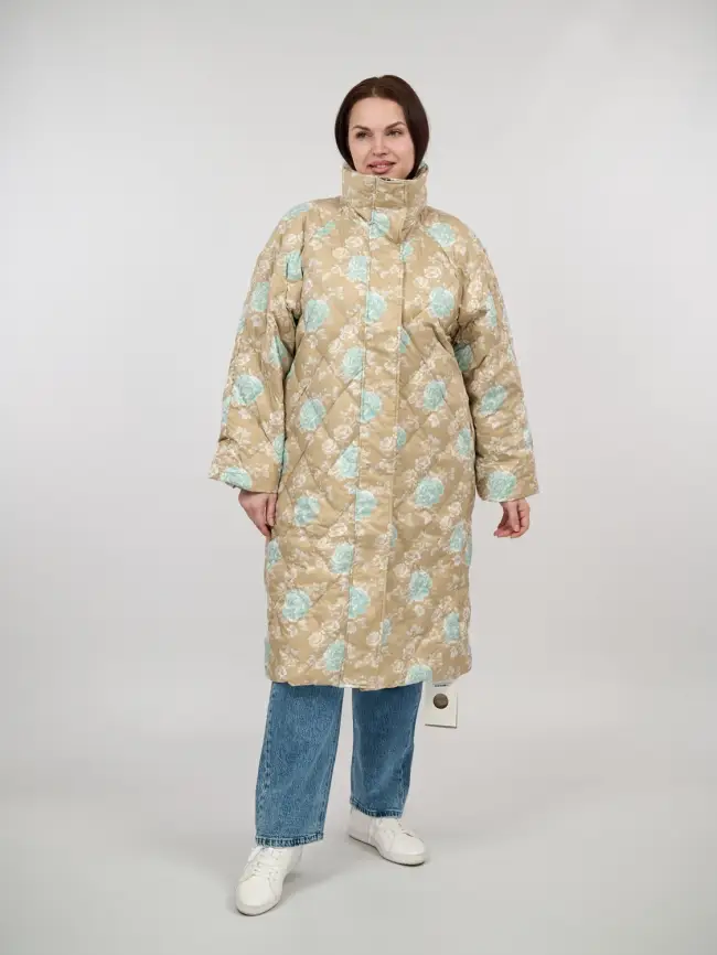 Пуховое пальто 51030 Размер 50-56 фото 3