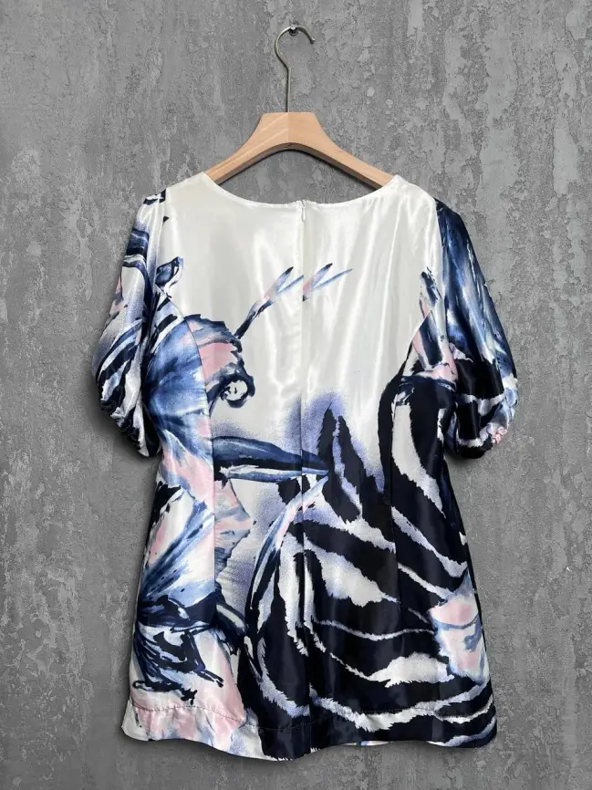 Блуза 5300 Размер 54 (синий) Уценка фото 3