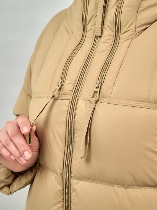 Пуховое пальто 870 Размер 48-54 фото 34