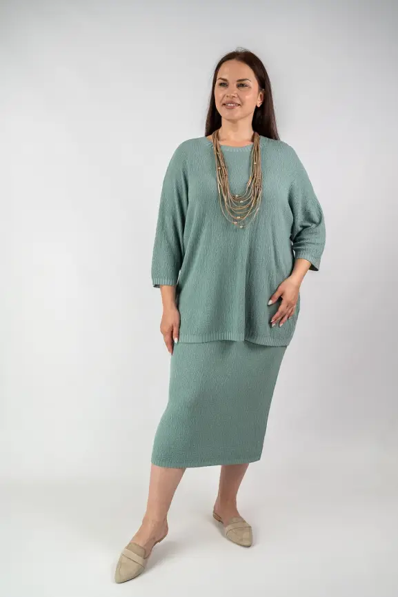 Юбка облегченная ЭттоПлюс 1026-1 Размер 48-56 фото 49