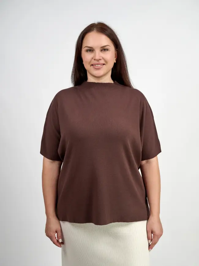 Джемпер короткий рукав ЭттоПлюс 707 Размер 50-58 фото 54