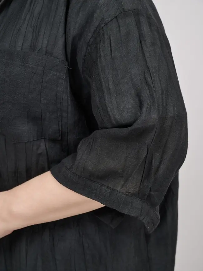 Рубашка-кардиган рукав 3/4 24093 Размер 50-58 фото 7